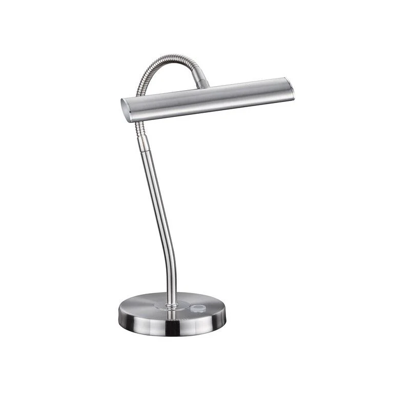 Lámpara de mesa moderna níquel, Eliza, 4W, 3000K LED, con interruptor