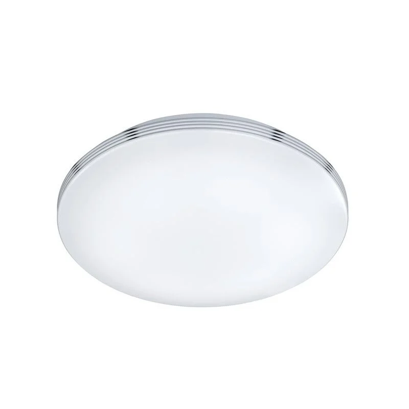 Lámpara de techo baño de plástico cromada, Brunella, 18W, 3000K LED, IP44