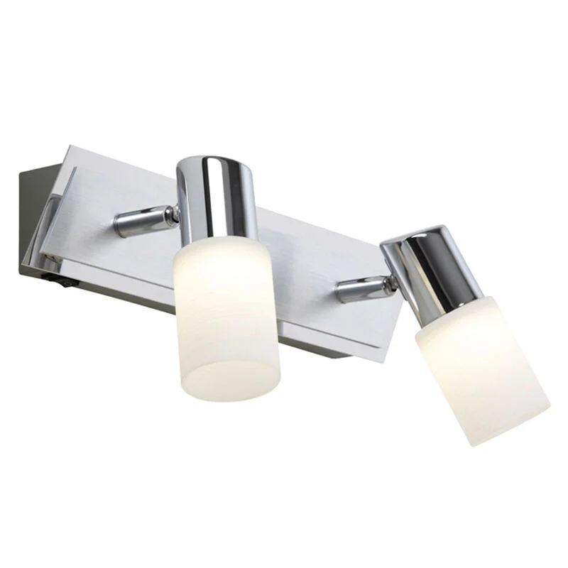 Foco de techo de vidrio gris, Morely, 4,3W, 3000K LED, con interruptor
