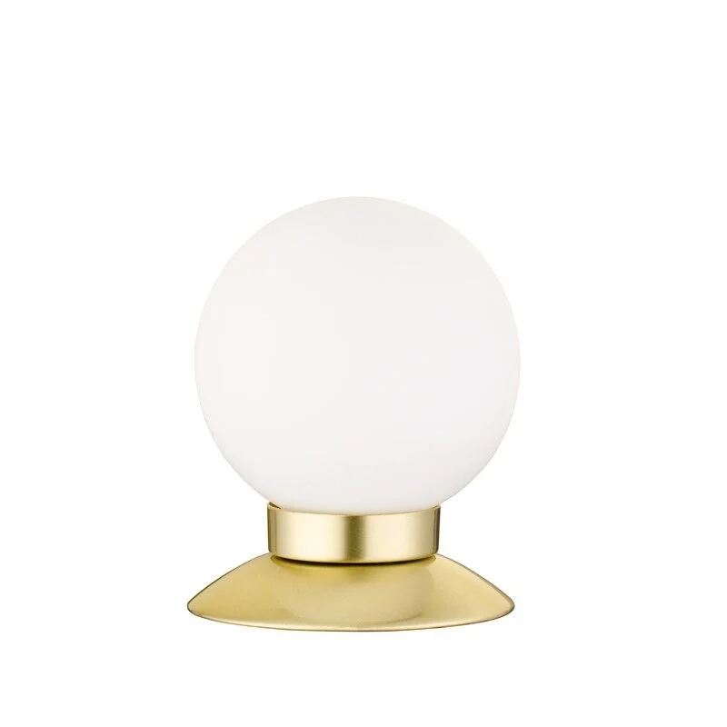 Lámpara de mesa moderna latón, Nolan, 3W, 3000K LED, con interruptor