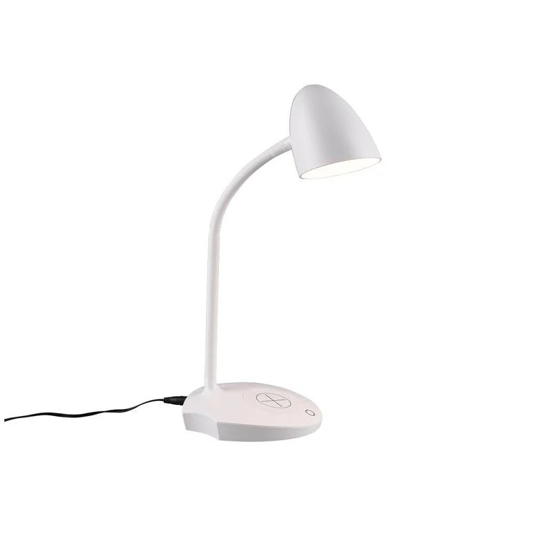 Flexo moderno blanco, Maribo, 4W, 3000K LED, con regulador táctil
