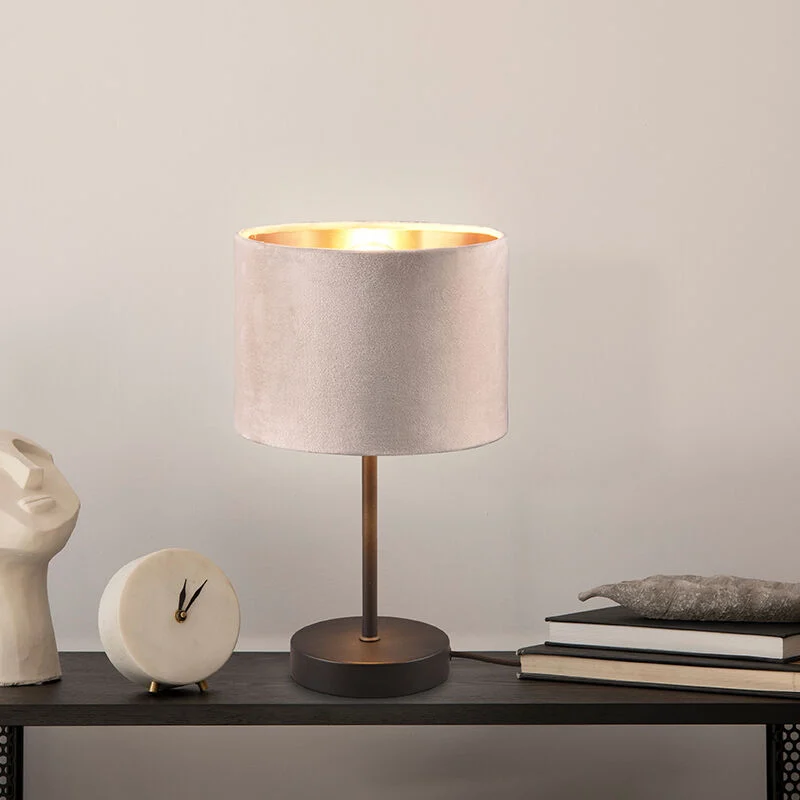 Lámpara de mesa moderna beige, Ercan