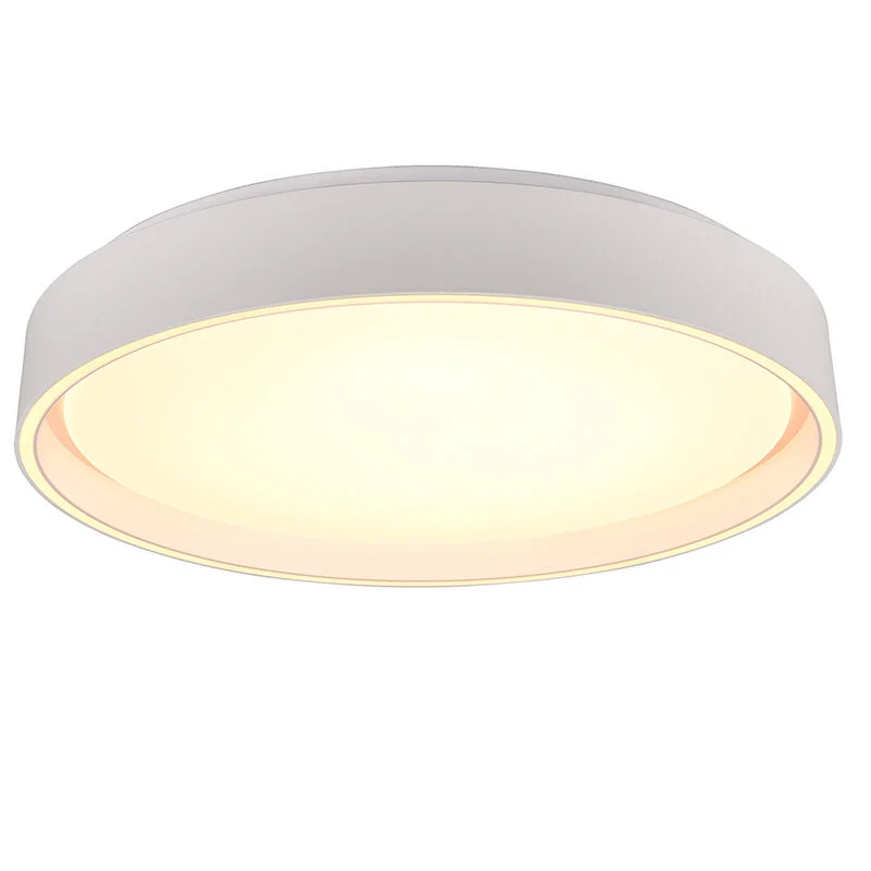 Plafón de techo de plástico blanco, Deon, 24W, ajustable entre luz blanco cálido y frío LED