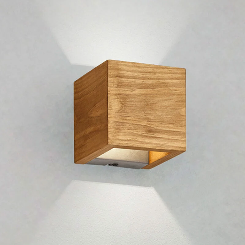 Aplique up down de madera marrón, Deka, 4W, 3000K LED