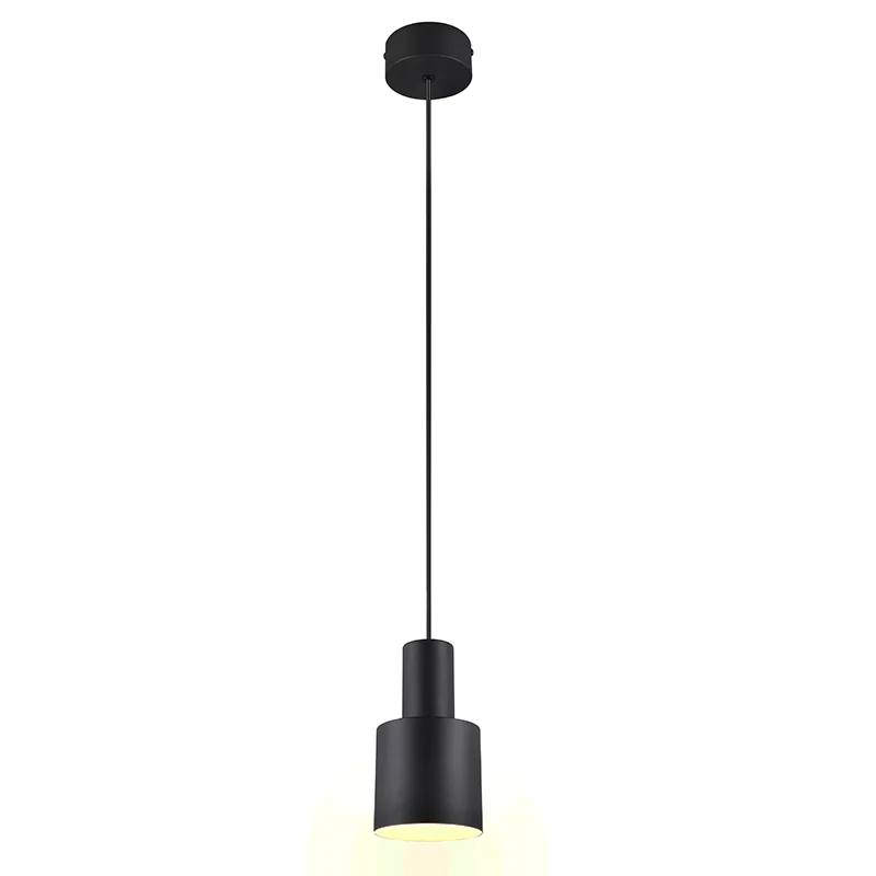 Lámpara colgante de metal negra, Amila