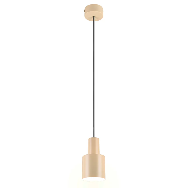 Lámpara colgante de metal rosa, Amila