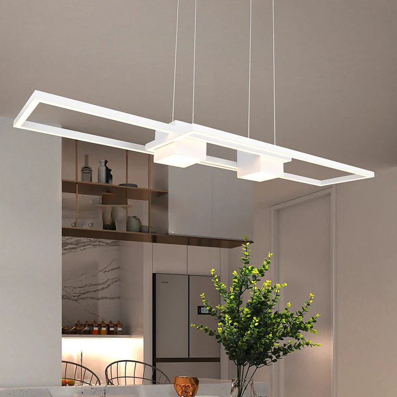 Lámpara colgante diseño blanca, Sohaib, 37W, ajustable entre luz blanco cálido y frío LED, regulable en 3 pasos