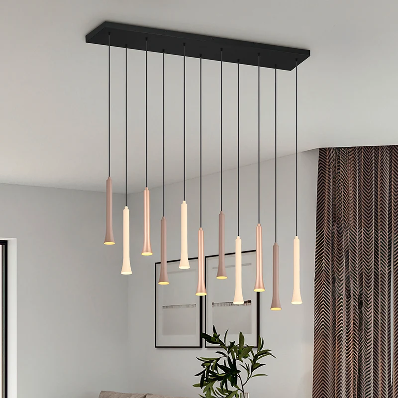 Lámpara colgante moderna negra, Albartus, 3W, white switch LED, regulable en 3 pasos