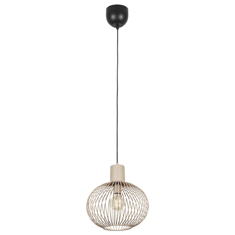 Lámpara colgante industrial beige, Gjalt