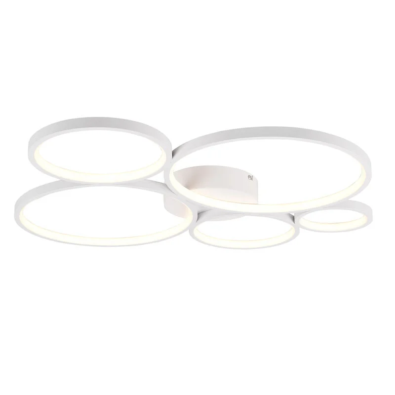 Plafón de techo moderno blanco, Robon, 49W, 3000K LED