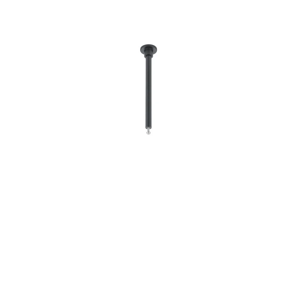 Pieza colgante para illuminación de riel difasico, metal, negro, 12,5cm