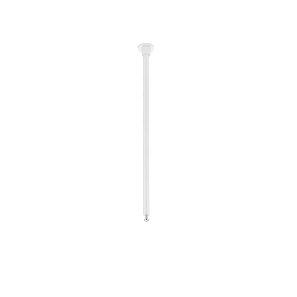 Pieza colgante para illuminación de riel difasico, metal, blanco, 25cm