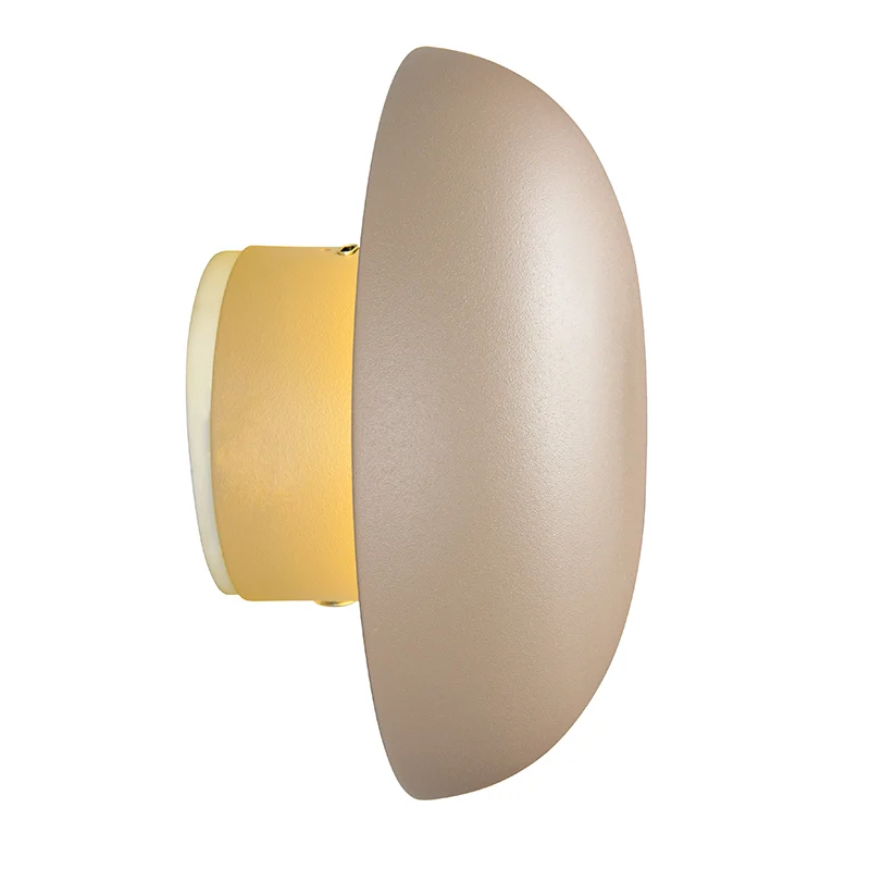 Aplique de pared recargable de metal marrón, Khaoula, 1,5W, 3000K LED, regulable en 3 pasos