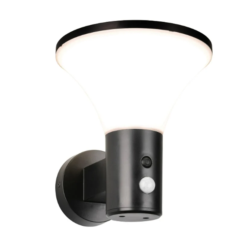 Aplique solar exterior moderno negro, Nebahat, 3W, 4000K LED, IP44