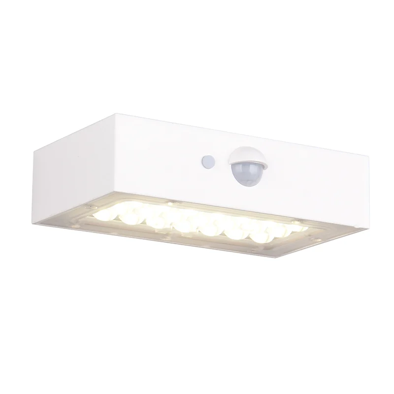 Aplique solar exterior moderno blanco, Numan, IP65