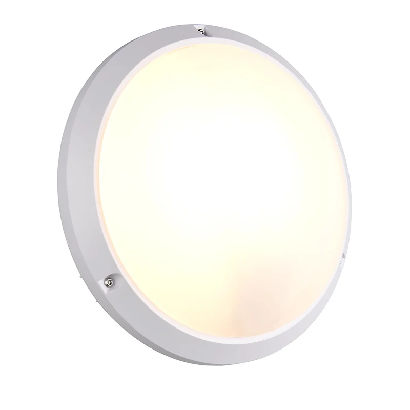 Lámpara exterior de plástico blanca, Nourdine, IP65