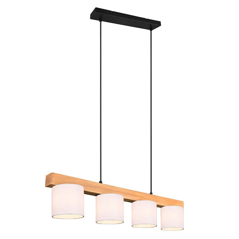 Lámpara colgante de madera marrón, Keltoum