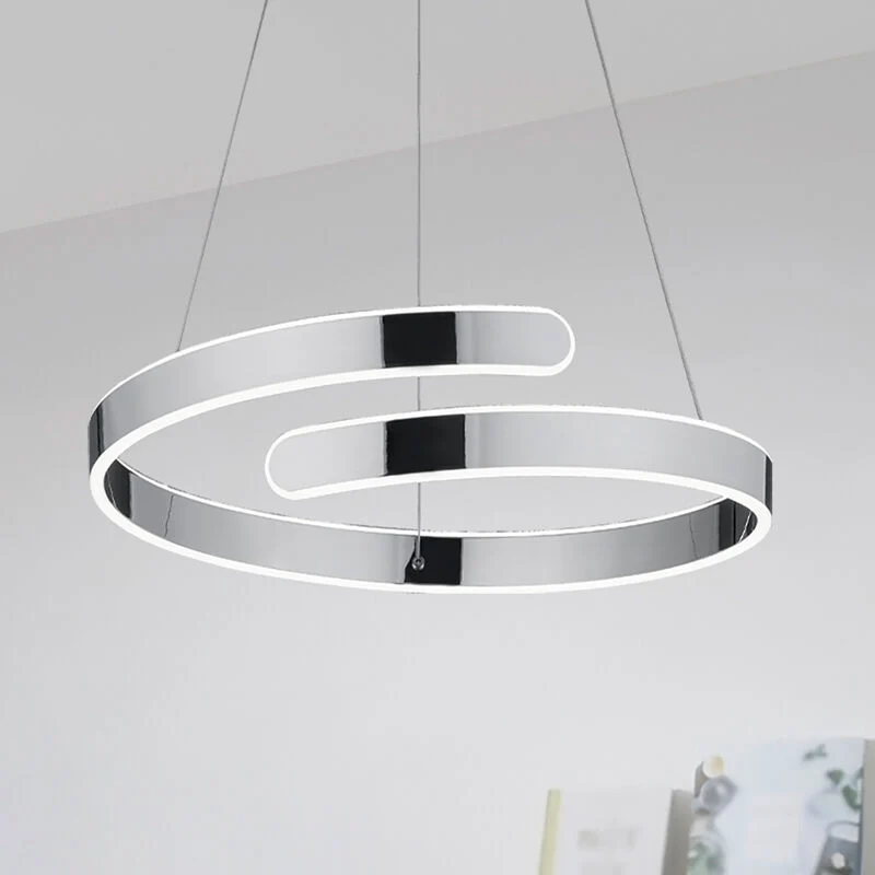 Lámpara colgante diseño cromada, Resy, 37W, 4000K LED, regulable en 3 pasos
