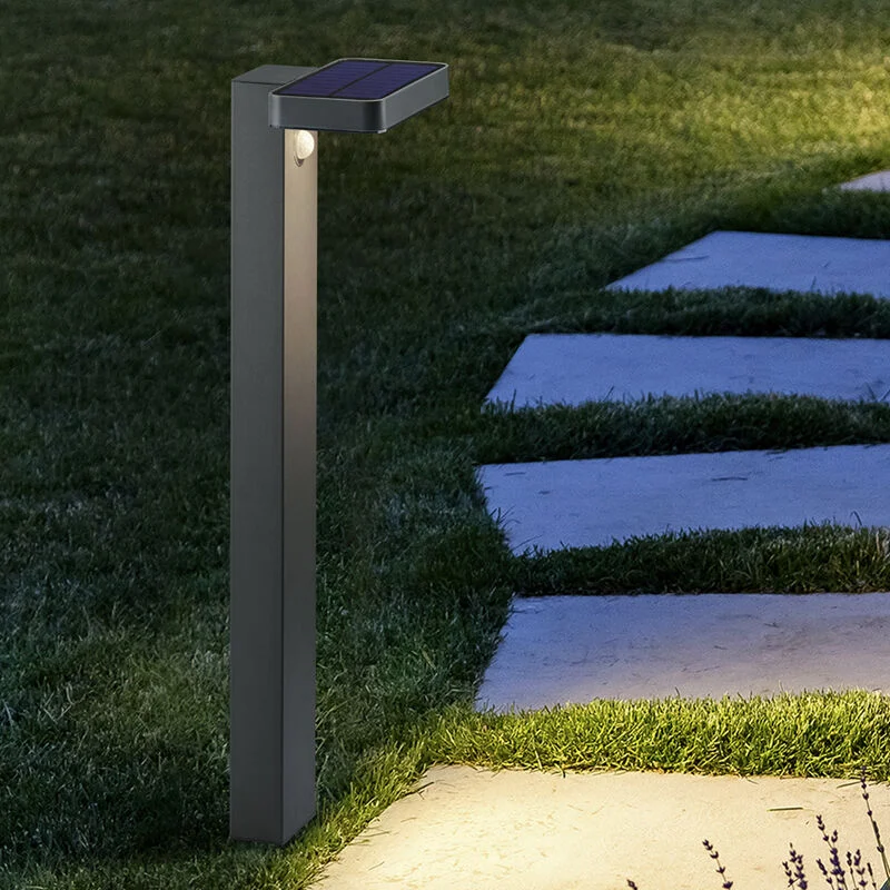 Lámpara de pie exterior con sensor de movimiento moderna antracita, Summer, 4,5W, 3000K LED, IP44