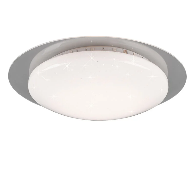 Plafón de techo moderno blanco, Suzy, 13W, RGBW LED, con mando a distancia