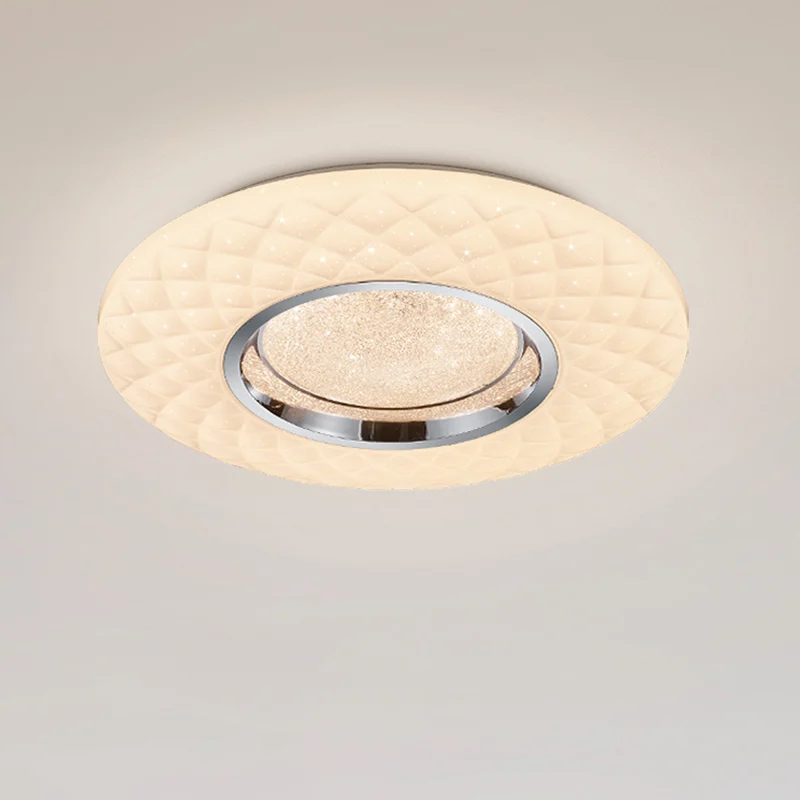 Plafón de techo moderno blanco, Neema, 22W, ajustable entre luz blanco cálido y frío LED, con mando a distancia