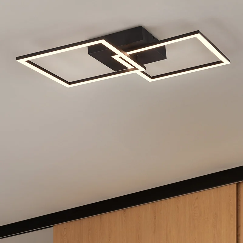 Plafón de techo moderno negro, Margaux, 20W, 3000K LED
