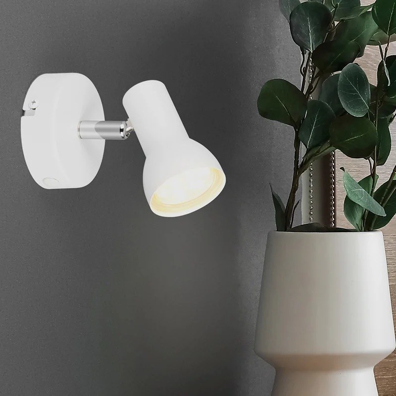 Foco de pared moderno blanco, Sabrin