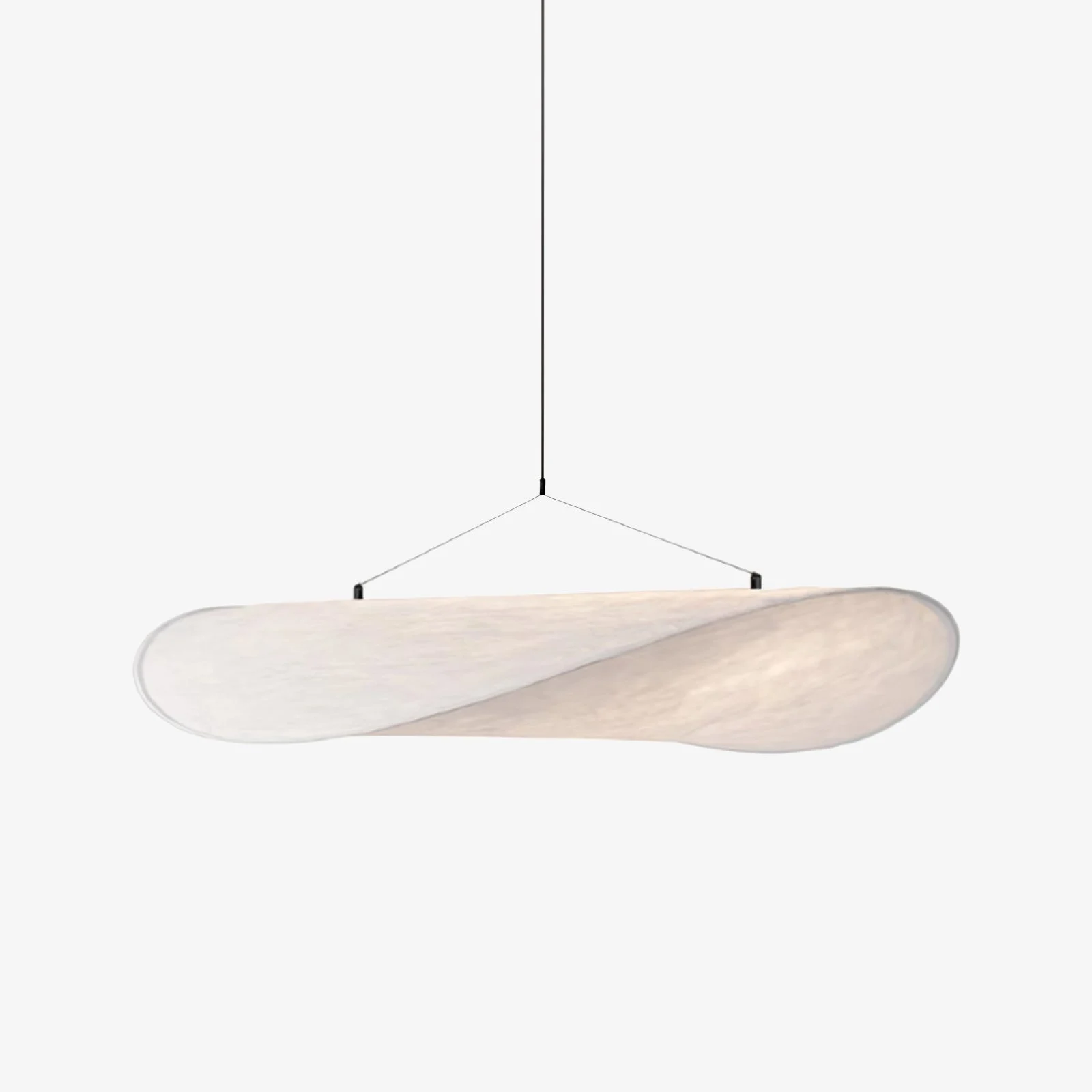 Vela Lámpara Colgante Minimalista de Seda