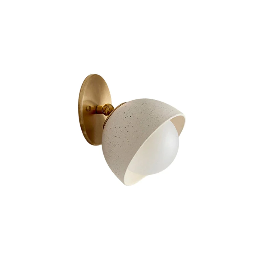 Ellorus Aplique de pared Vidrio Travertino Moderno Superficie