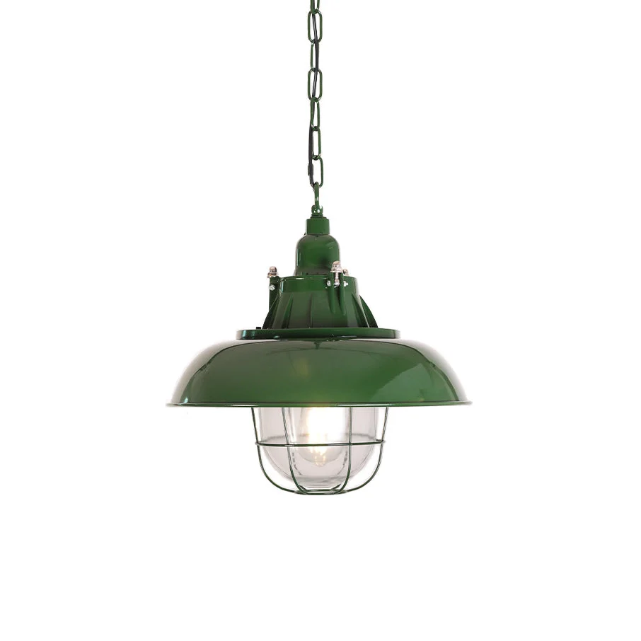 Vemiryra Lámpara Colgante Verde Vintage Industrial