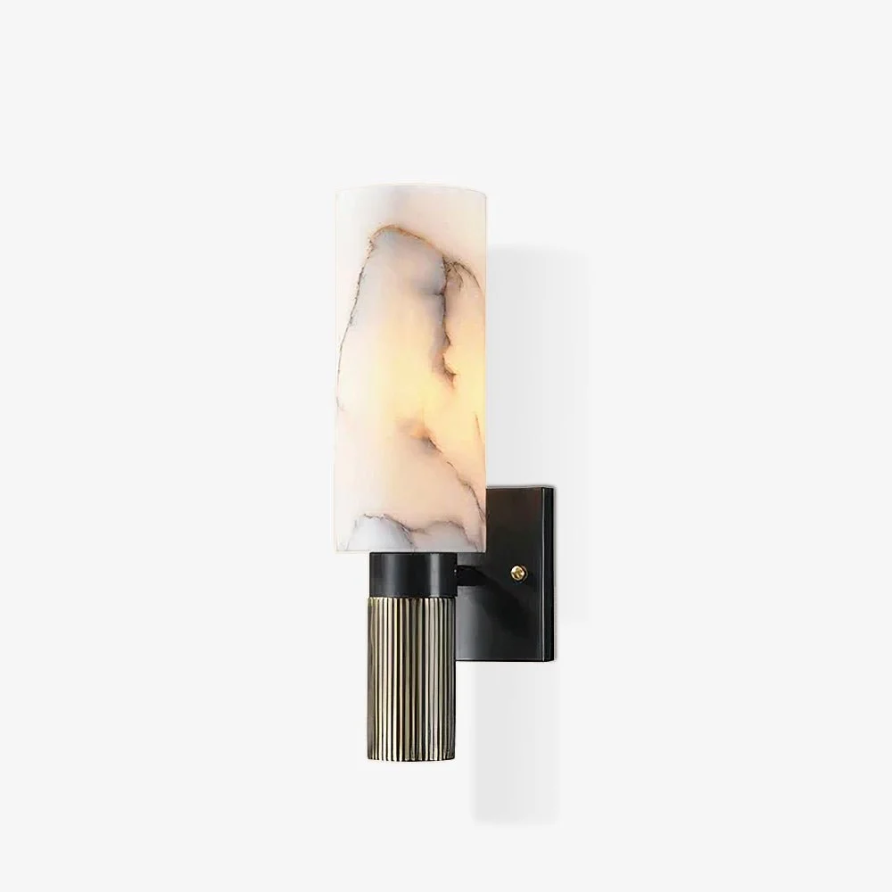 Eldric Aplique de pared Negro Alabastro Contemporáneo