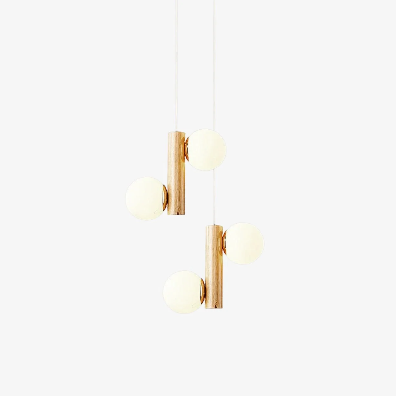 Solstica Lámpara Colgante Clásica de Madera