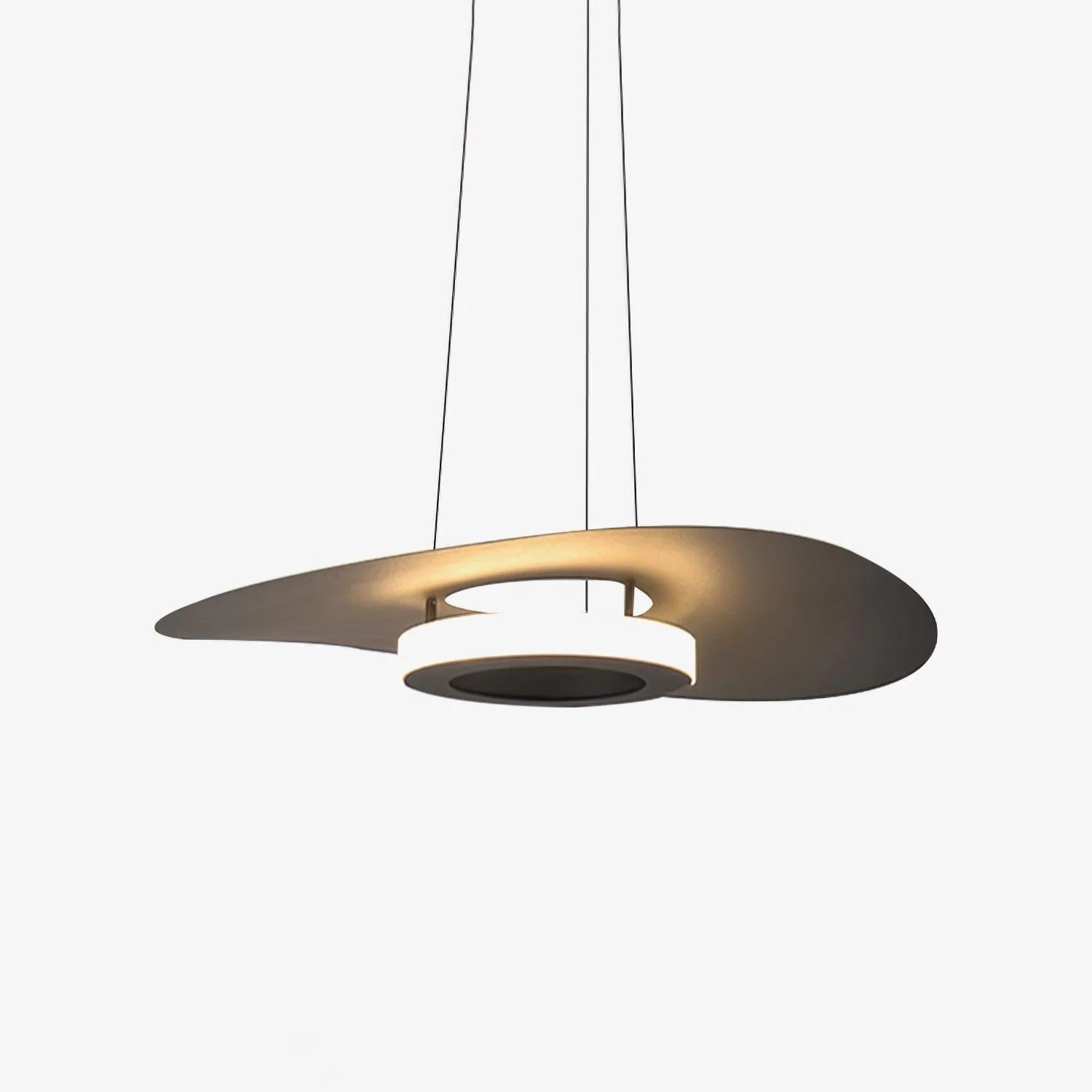 Solara Lámpara Colgante Minimalista Anillo UFO de Aluminio