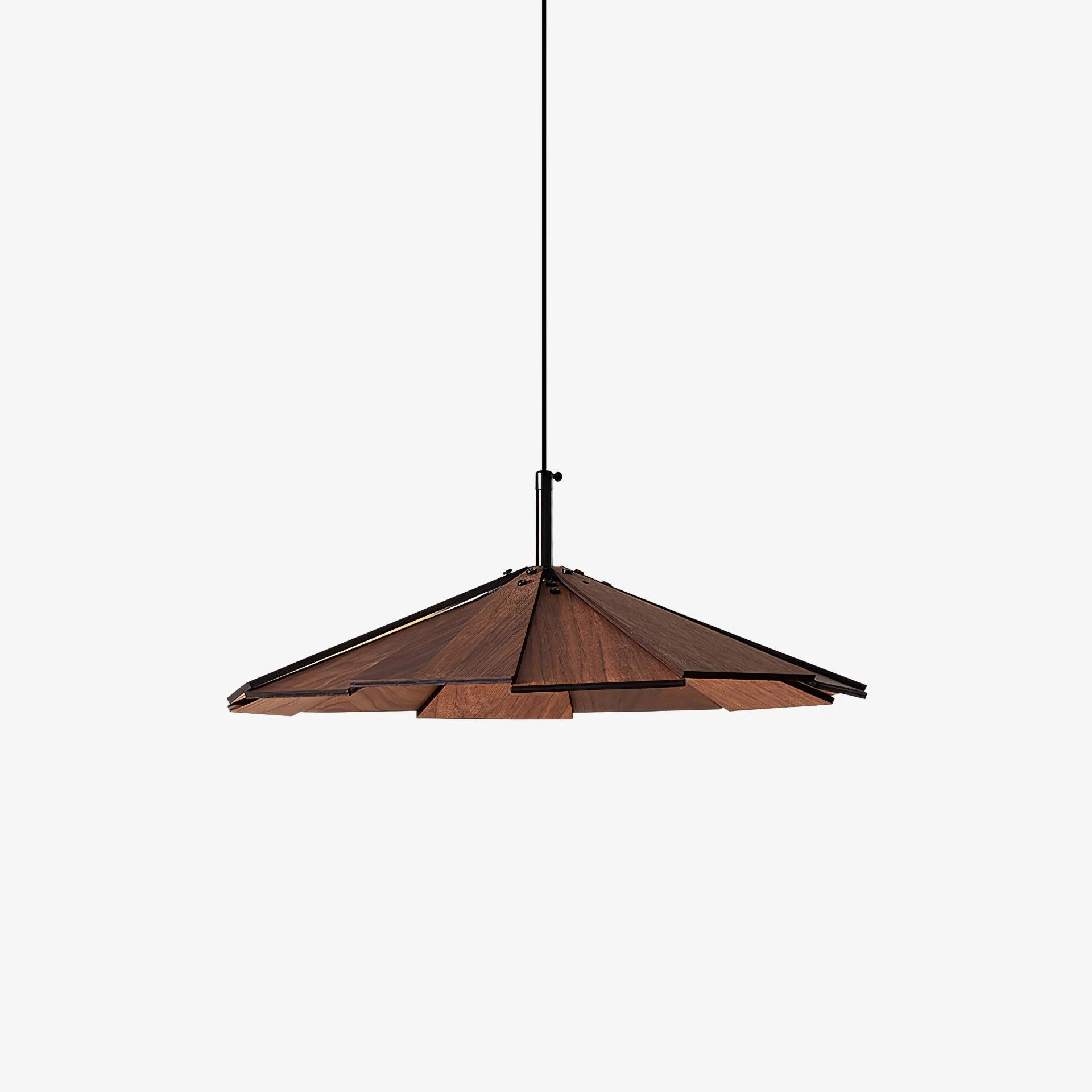 Woodura Lámpara Colgante Nogal Rústico Madera