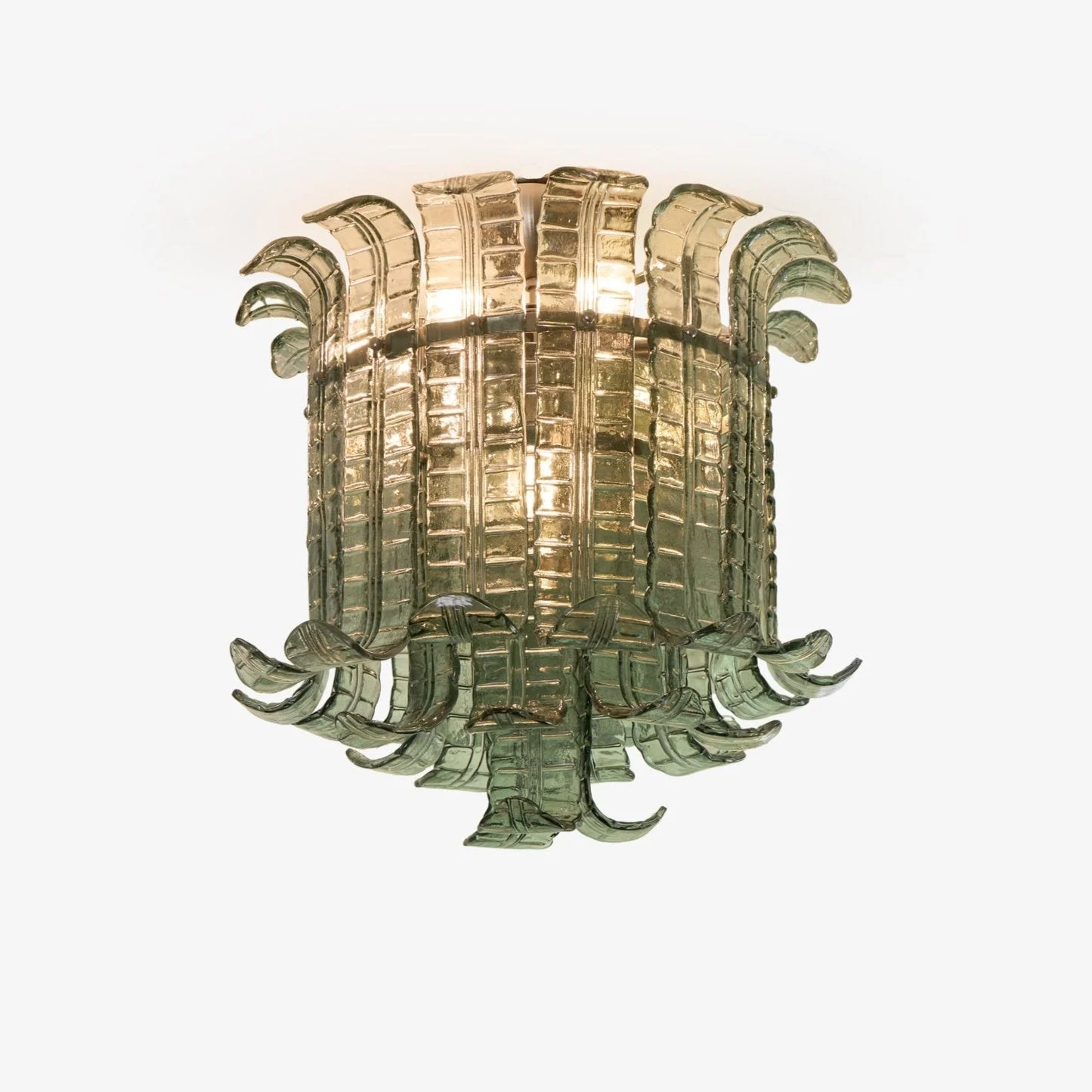 Aurora Lámpara Techo Murano Cristal Pétalo Vintage