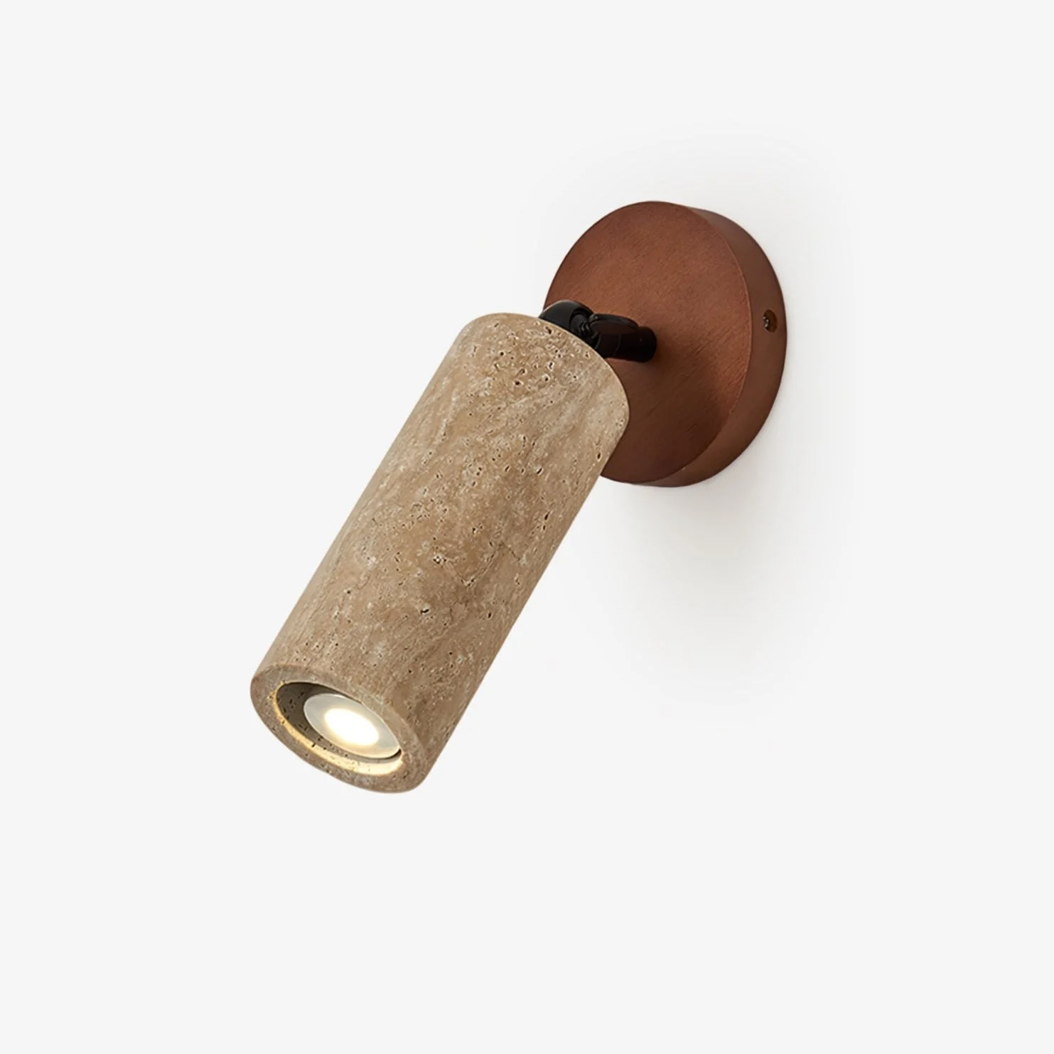 Zarinila Aplique de pared Cilíndrico Tubo Travertino Moderno