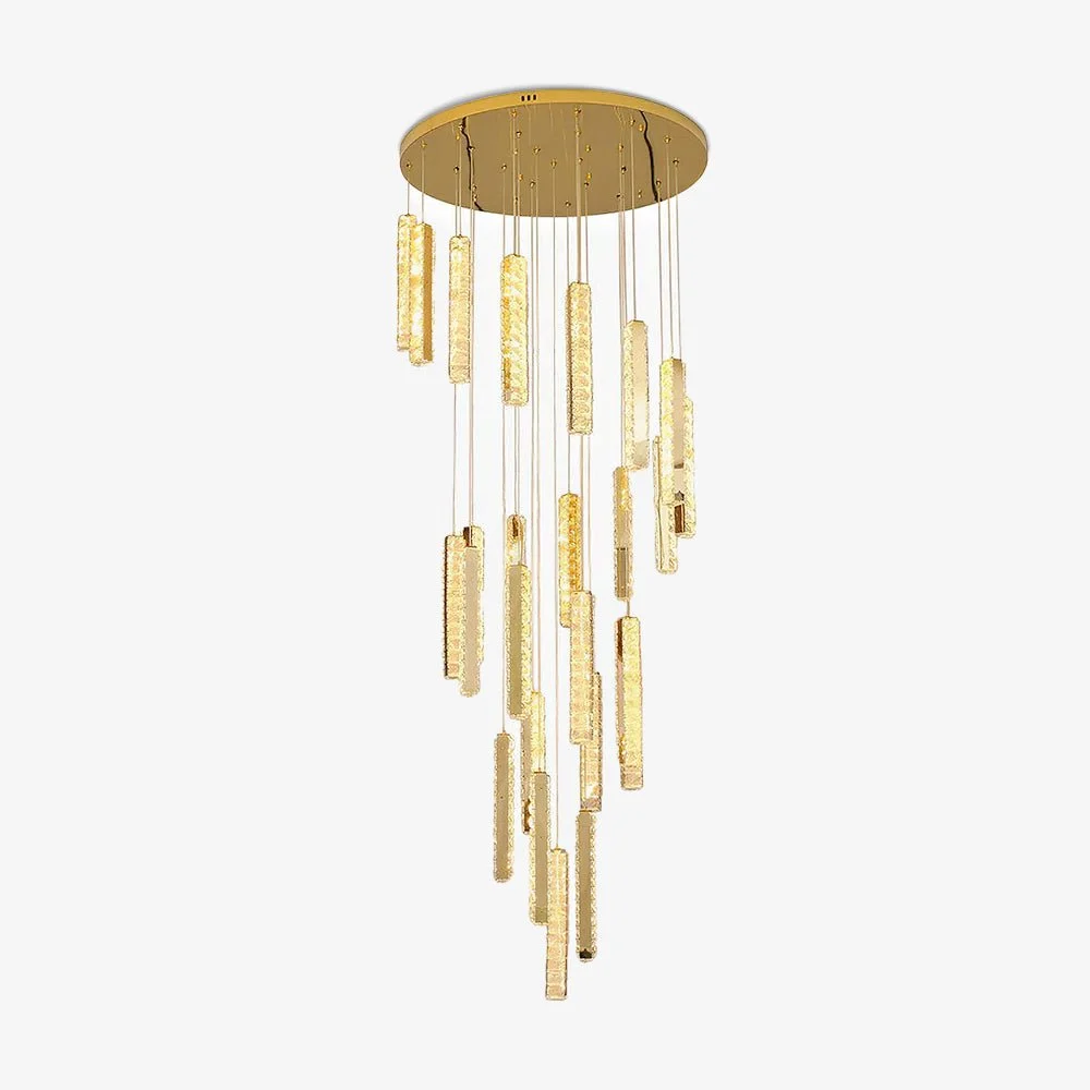 Lustra Chandelier Villa Forci Colgante de Plata Moderna