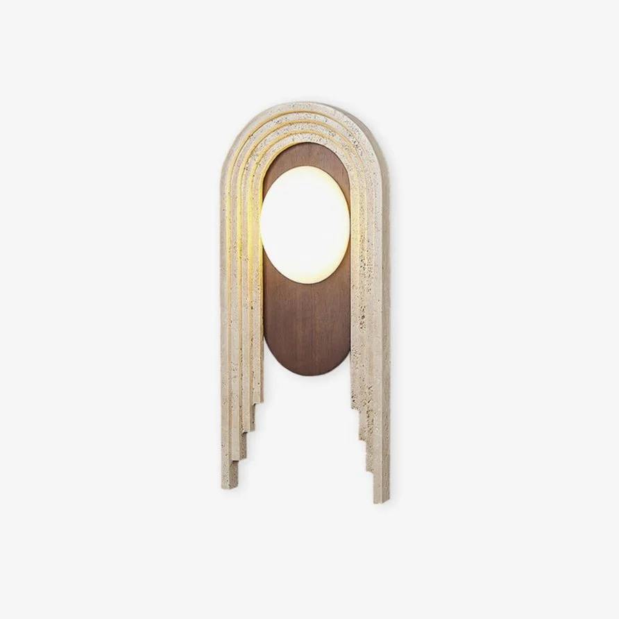 Uloryra Aplique de pared Marco Arco Travertino Moderno