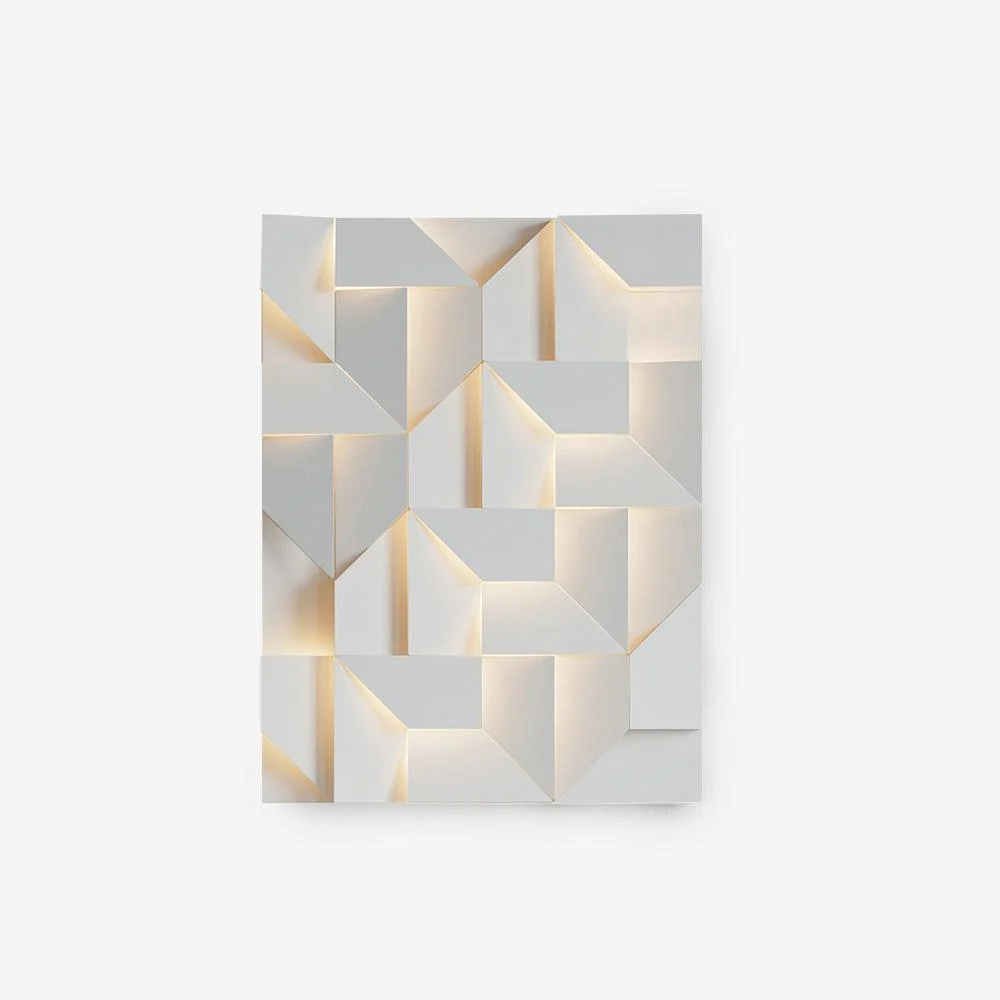 Eclat Lámpara Pared Paneles Geométricos 3D Capas