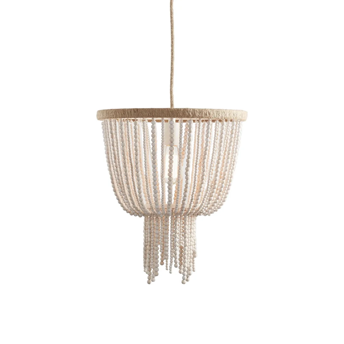 Himinuvyi Lámpara Araña Moderna Minimalista Madera Y Cuerda