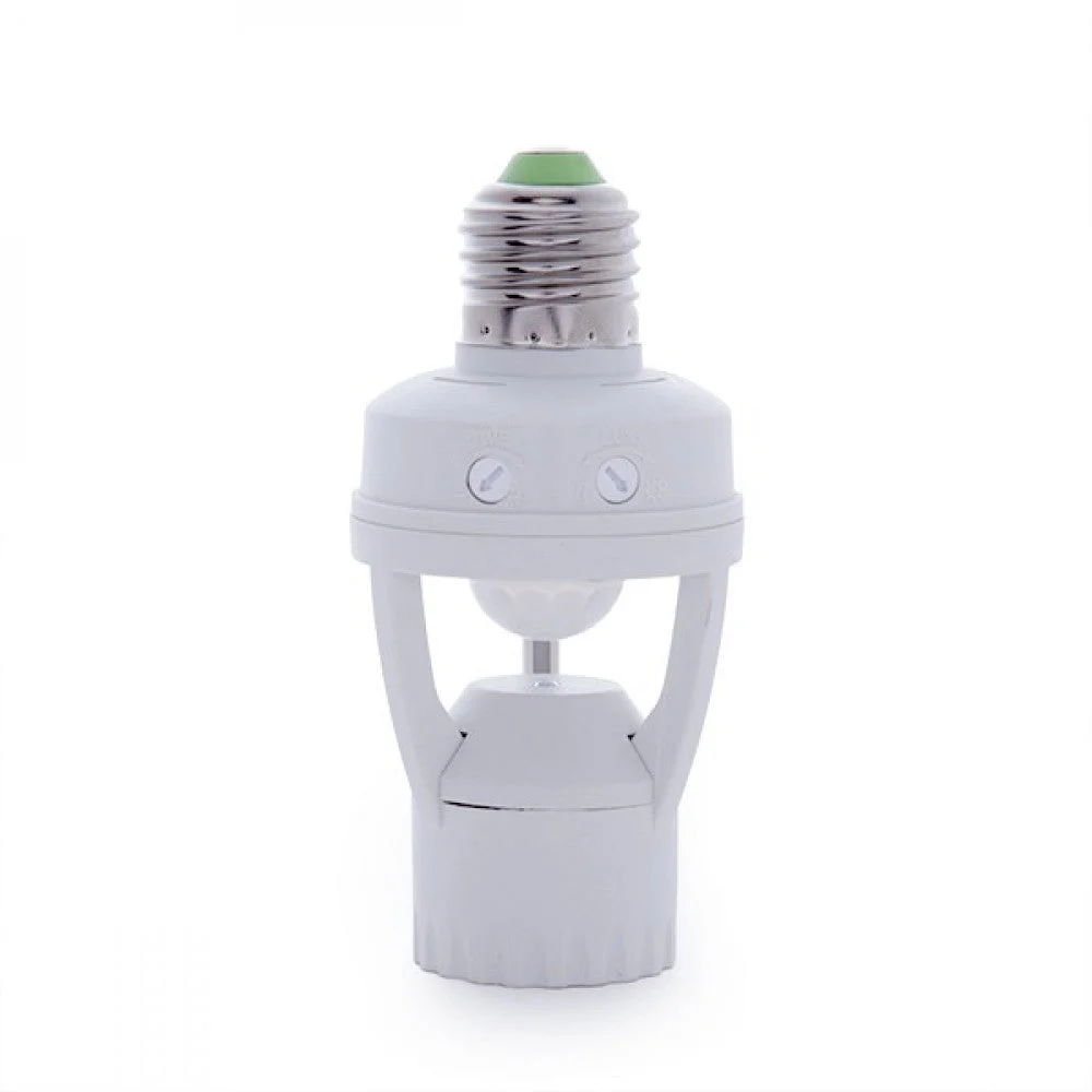 Adaptador E27 Detector de Proximidad - Sensor Crepuscular