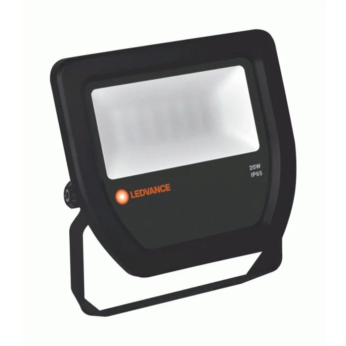 Ledvance Proyector LED 20W 3000K 2100lm IP65 Negro | Simétrico - Reemplazo 50W