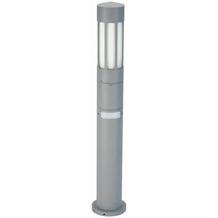 Albert 2019 Poste de jardin Plata, 1 luz, Sensor de movimiento