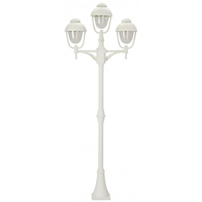 Albert 2041 Lámpara de pie para exterior Blanca, 3 luces