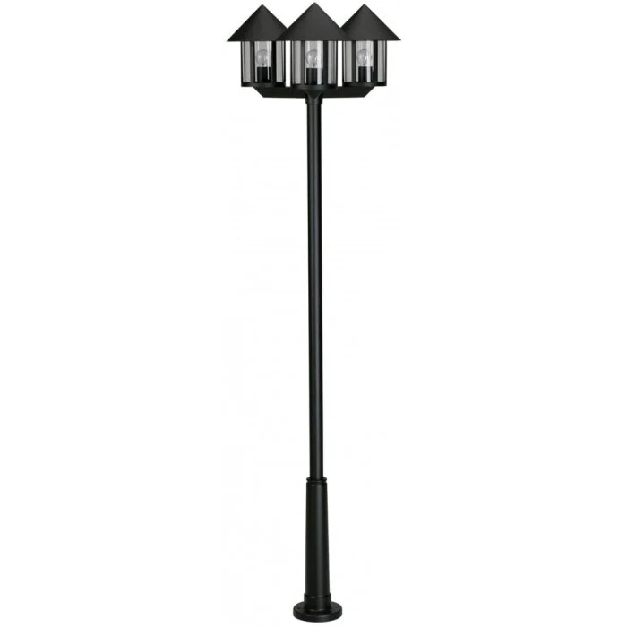 Albert 2042 Lámpara de pie para exterior Negro, 3 luces