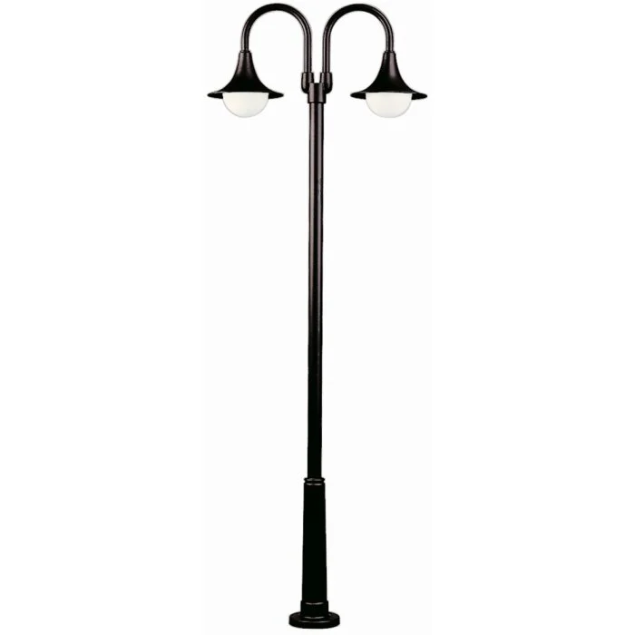 Albert 2047 Lámpara de pie para exterior Negro, 2 luces