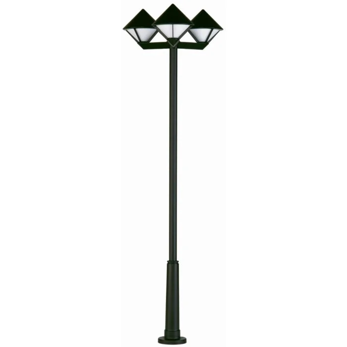 Albert 2052 Lámpara de pie para exterior Negro, 3 luces