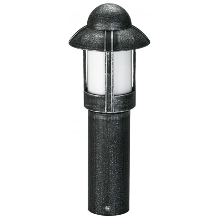 Albert 531 Poste de jardin Negro, Plata, 1 luz