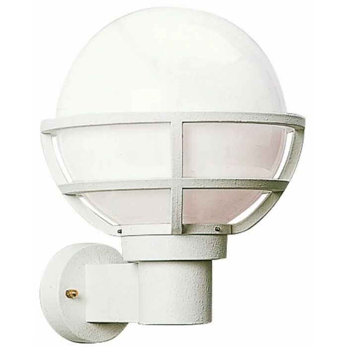 Albert 612 Aplique para exterior Blanca, 1 luz
