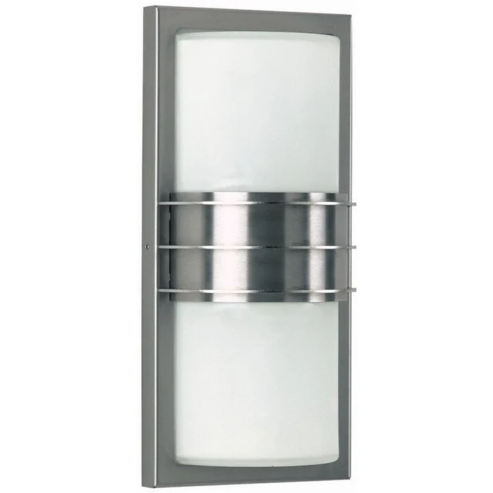 Albert 6131 Aplique para exterior Acero inoxidable, 2 luces